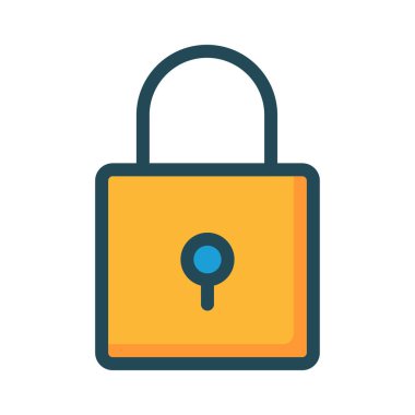 Web bağlantı renk simgesi. Vektör çizim