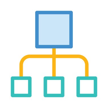 Mavi web renk tasarım simgesi geliştirme için 