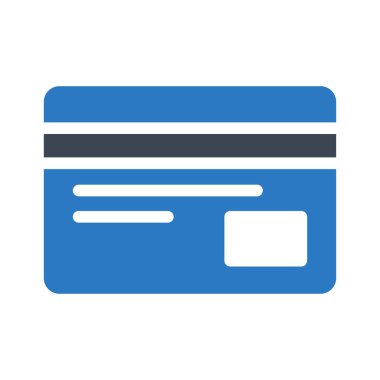 Kredi kartı simgesi, vektör illüstrasyonu 