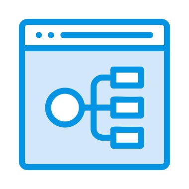 İş için Web simgesi. Vektör çizim