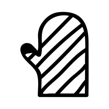 eldiven simgesi vektör illüstrasyonu 