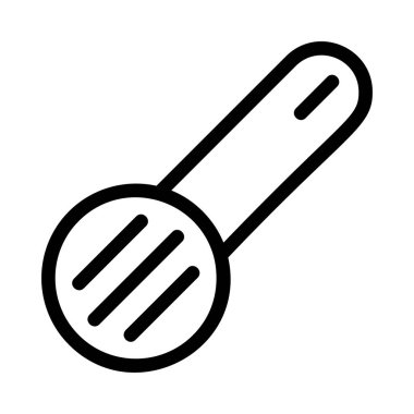 spatula düz simgesi, vektör, illüstrasyon