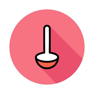 pota düz simgesi, vektör, illüstrasyon 