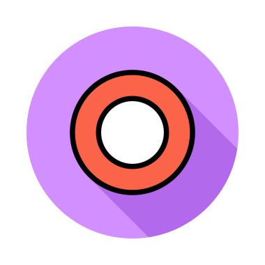 plaka düz simgesi, vektör, illüstrasyon