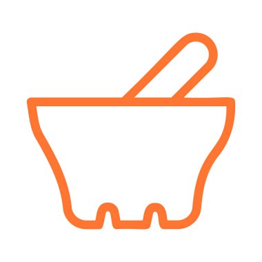 harç ve havaneli düz kutsal kişilerin resmi, vektör, illüstrasyon