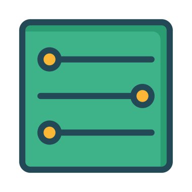 Web bağlantı renk simgesi. Vektör çizim