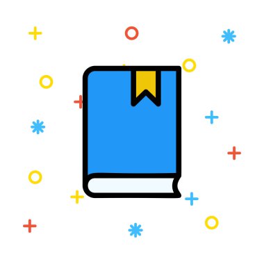 Web bağlantı renk simgesi. Vektör çizim