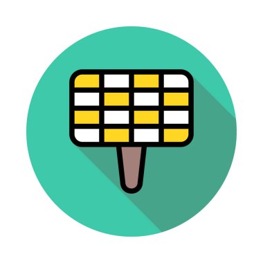 ızgara ızgara düz simgesi beyaz arka plan, vektör, illüstrasyon izole 