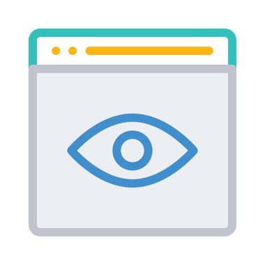 Mavi web renk tasarım simgesi geliştirme için 