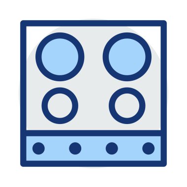 soba düz simgesi, vektör, illüstrasyon