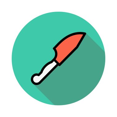 bıçak düz simgesi, vektör, illüstrasyon