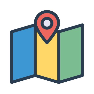 İşaretçi düz simgesi, vektör çizim 