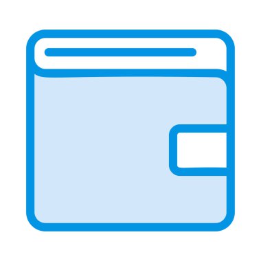 m-cüzdan web simge vektör çizim 