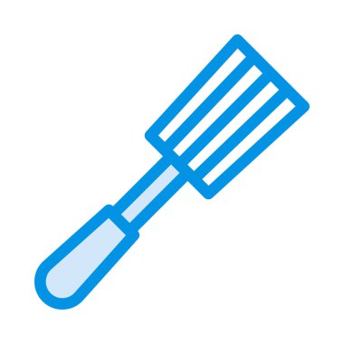 spatula düz simgesi, vektör, illüstrasyon