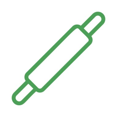 Oklava düz simgesi, vektör, illüstrasyon