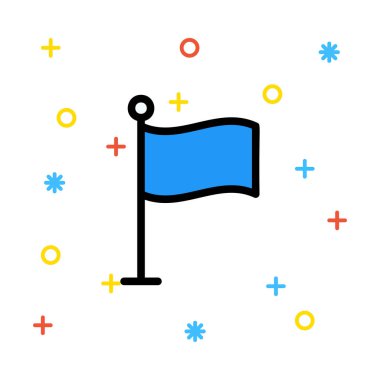 Web bağlantı vektör renk simgesi