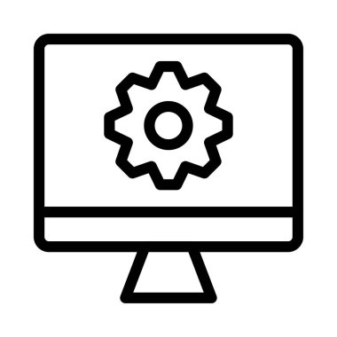 İş için Web simgesi. Vektör çizim