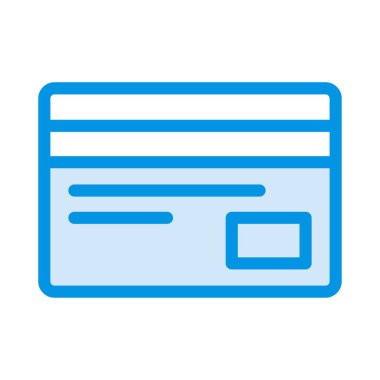 Kredi kartı simgesi, vektör illüstrasyonu 