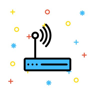 Web bağlantı vektör renk simgesi