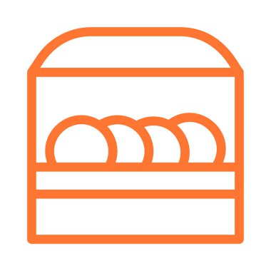 tabak rafına düz kutsal kişilerin resmi, vektör, illüstrasyon