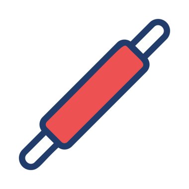 ve spatula düz simgesi, vektör, illüstrasyon