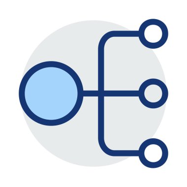 Web bağlantı vektör renk simgesi