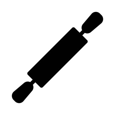 Oklava düz simgesi, vektör, illüstrasyon