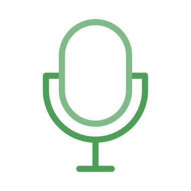 mikrofon simgesi vektör illüstrasyonu 