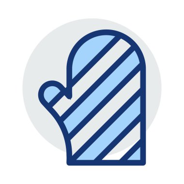 eldiven simgesi vektör illüstrasyonu 