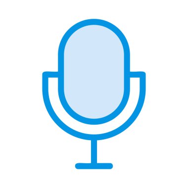 mikrofon simgesi vektör illüstrasyonu 