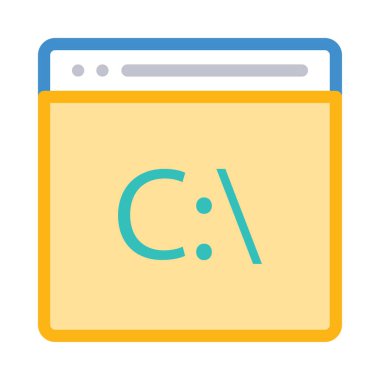 Mavi web renk tasarım simgesi geliştirme için 