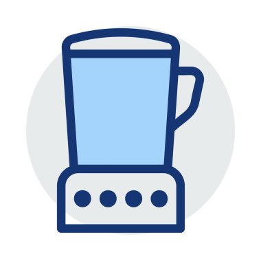 Blender düz simgesi, vektör, illüstrasyon