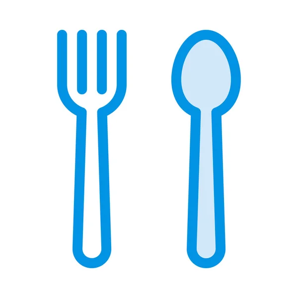 Fork Spoon Icon Vector Illustration — Stock Vector