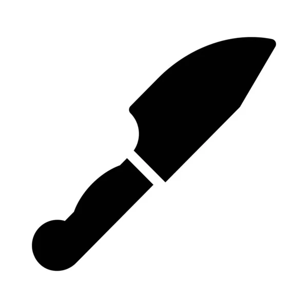 Cuchillo Icono Plano Vector Ilustración — Archivo Imágenes Vectoriales