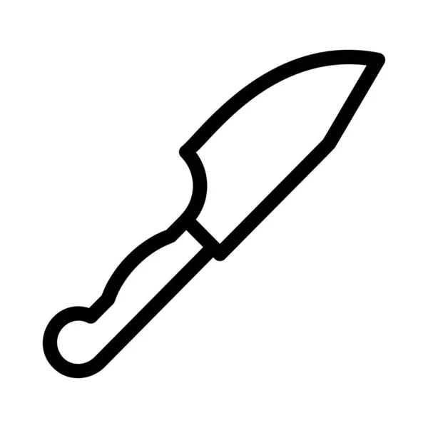 Nůž Rovný Ikonu Vektor Ilustrace — Stockový vektor