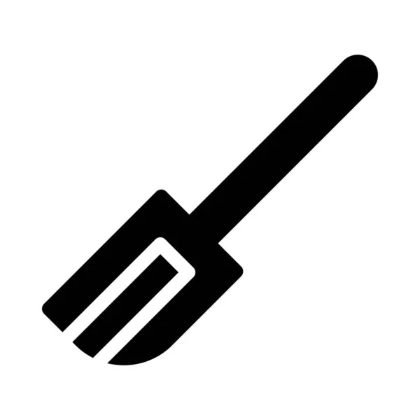 Spatel Flaches Symbol Vektor Illustration — Stockvektor