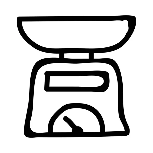 厨房秤平面图标 — 图库矢量图片