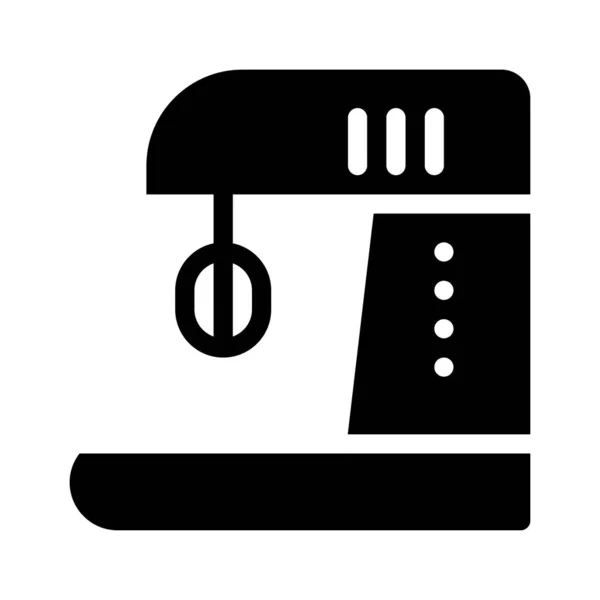 Mixer Flaches Symbol Vektor Illustration — Stockvektor