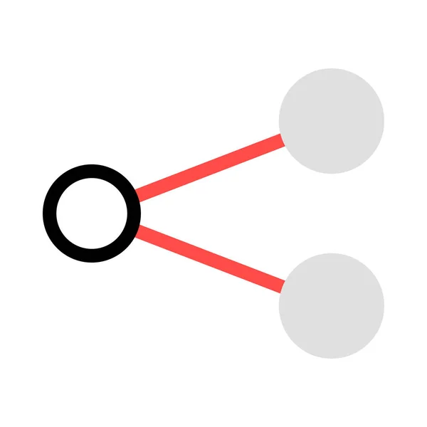 Ícone Cor Vetor Conexão Web —  Vetores de Stock