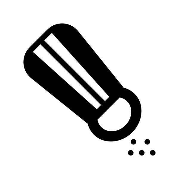 Salt Shaker Flat Icon Vector Illustration — Stock Vector