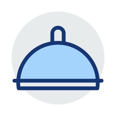 Restoran, yemek düz simgesi, vektör, illüstrasyon