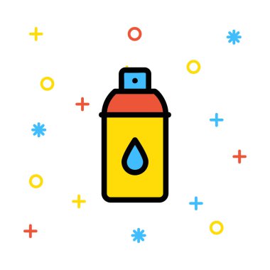 Web bağlantı renk simgesi. Vektör çizim