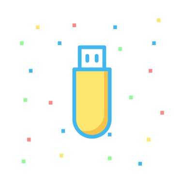 Web bağlantı vektör renk simgesi