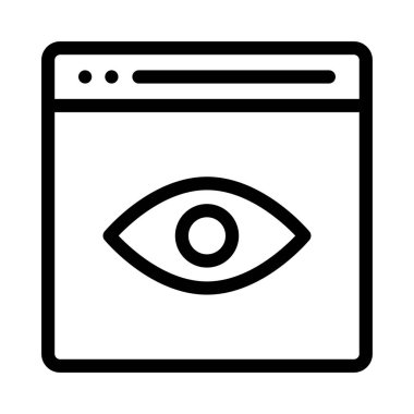 İş için Web simgesi. Vektör çizim