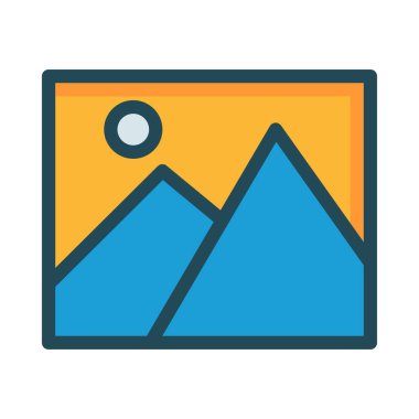 Web bağlantı renk simgesi. Vektör çizim