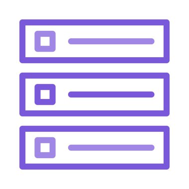 Mavi web renk tasarım simgesi geliştirme için 