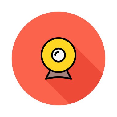 Web bağlantı renk simgesi. Vektör çizim