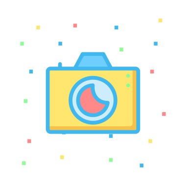 Web bağlantı vektör renk simgesi