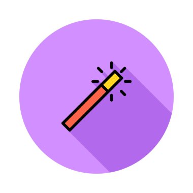 Web bağlantı renk simgesi. Vektör çizim