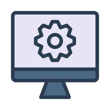 İş için Web simgesi. Vektör çizim